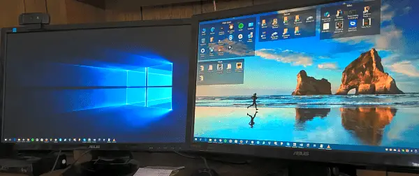 How to have Different Wallpapers on Different Monitors Windows 10?
