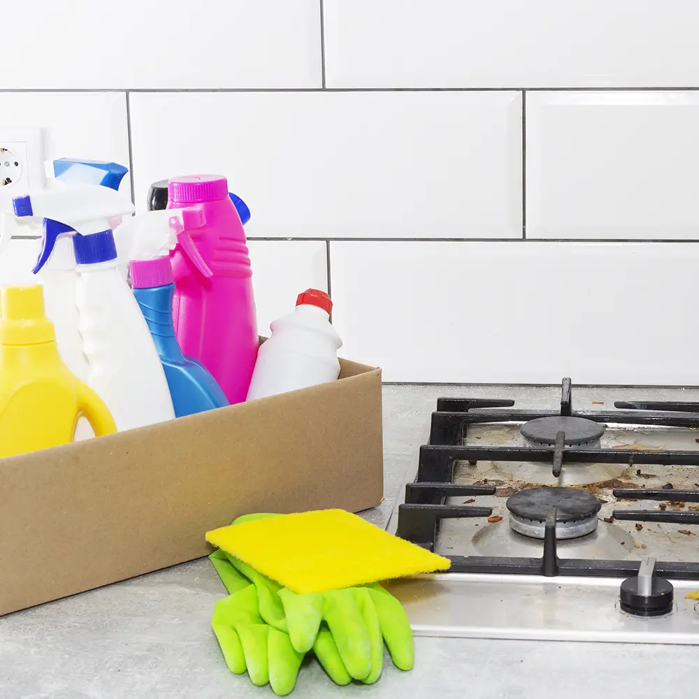 how to clean a stovetop