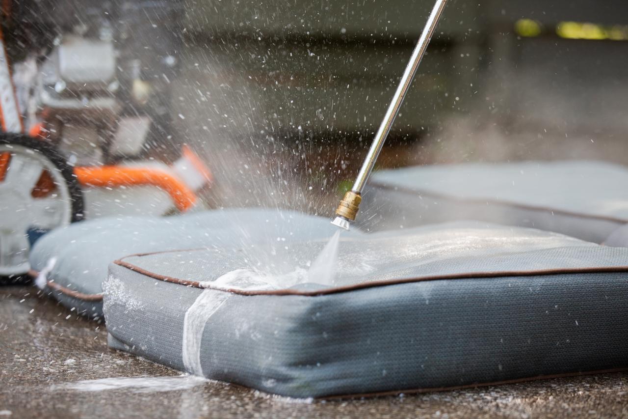 how to clean outdoor cushions