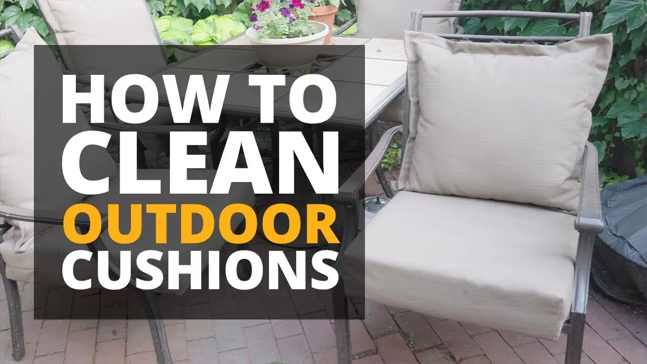 how to clean outdoor cushions