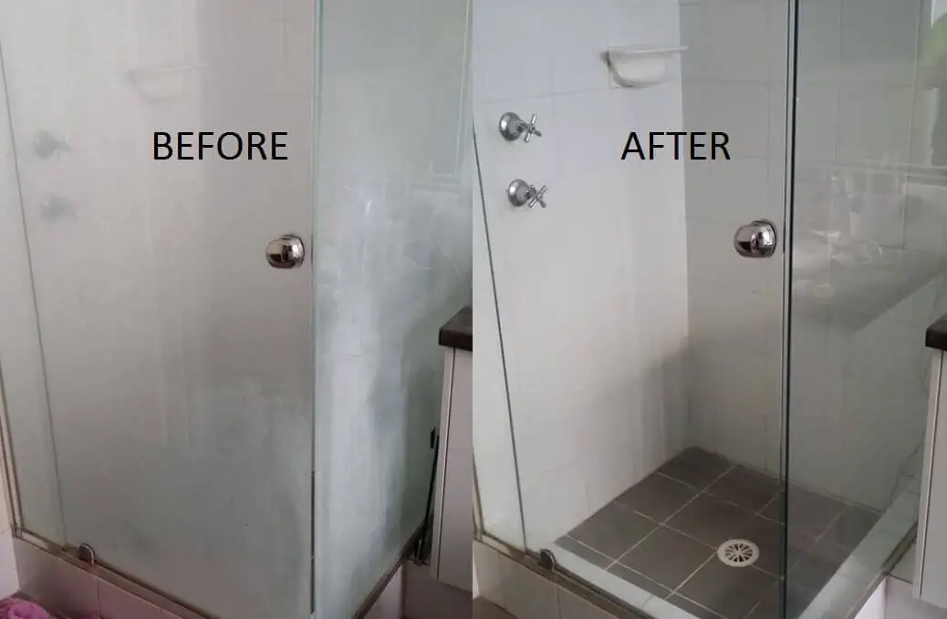 how to clean shower doors