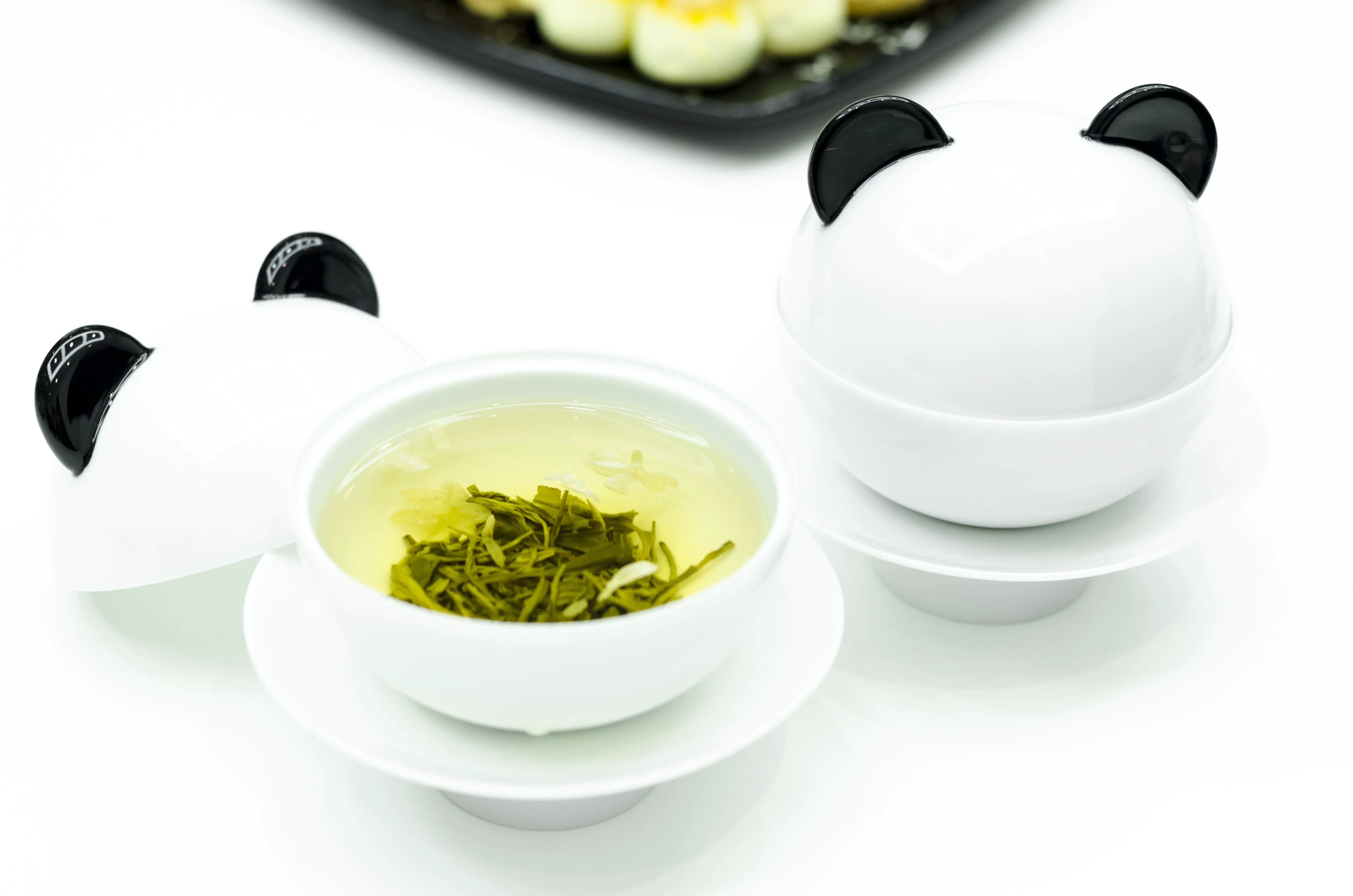 panda, tea, jasmine tea