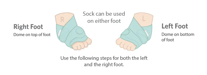 how to put on owlet sock