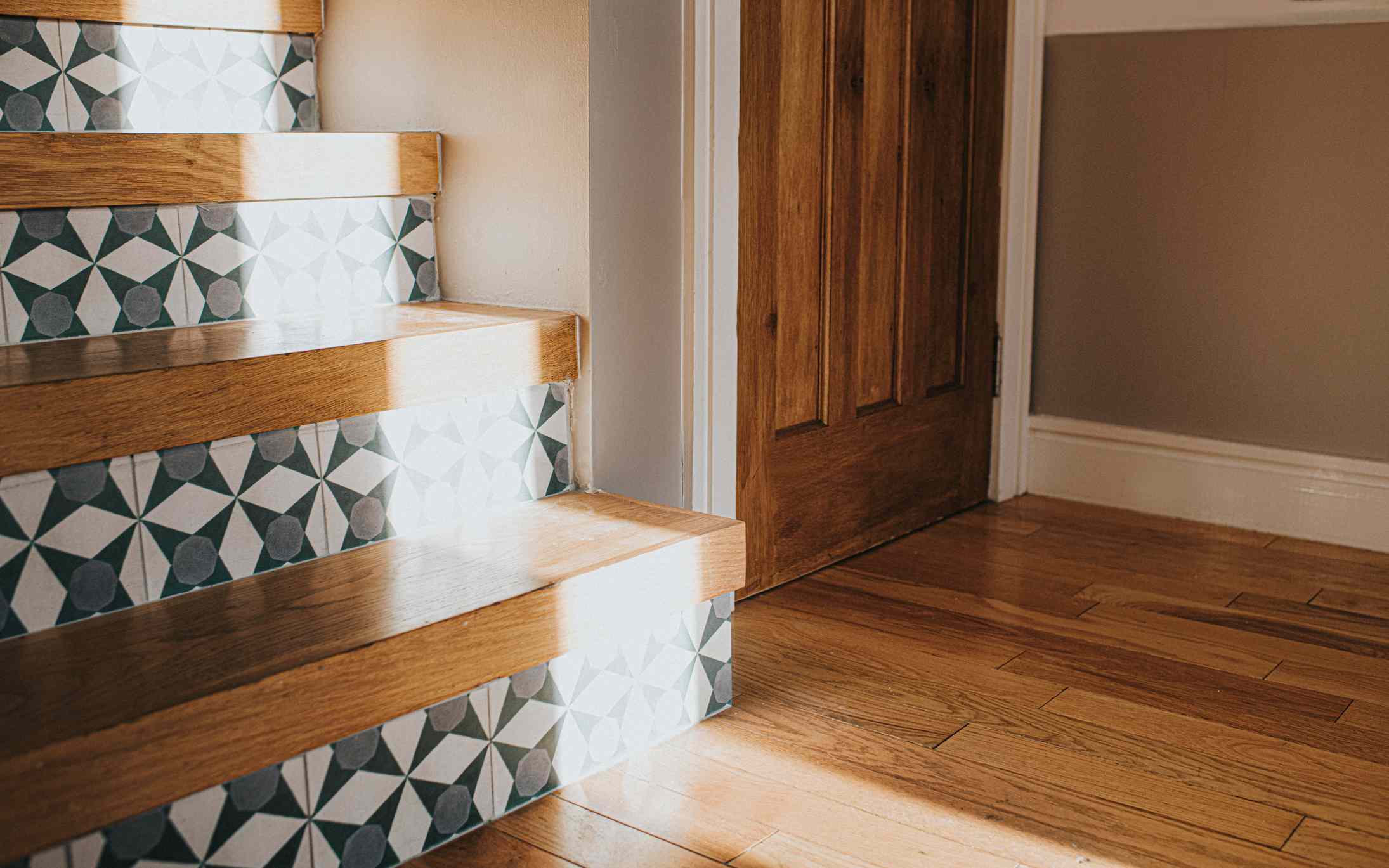 15 Amazing Stair Riser Ideas to Enrich your Interior at Home