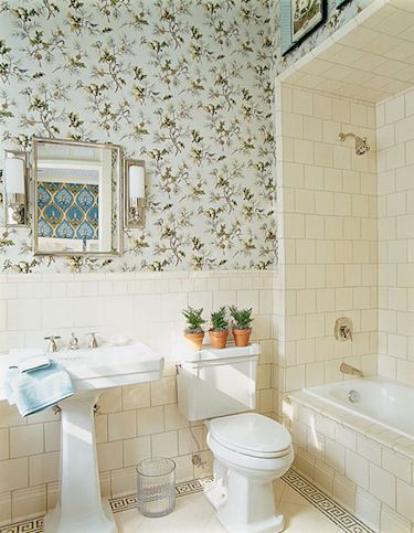 bathroom tile painting ideas