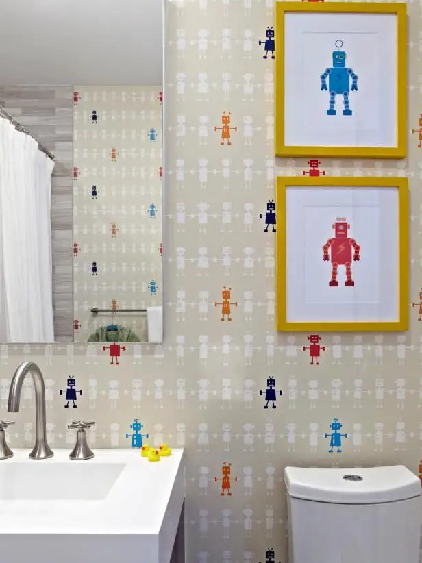 bathroom tile painting ideas