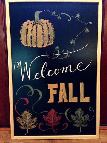 fall chalkboard ideas