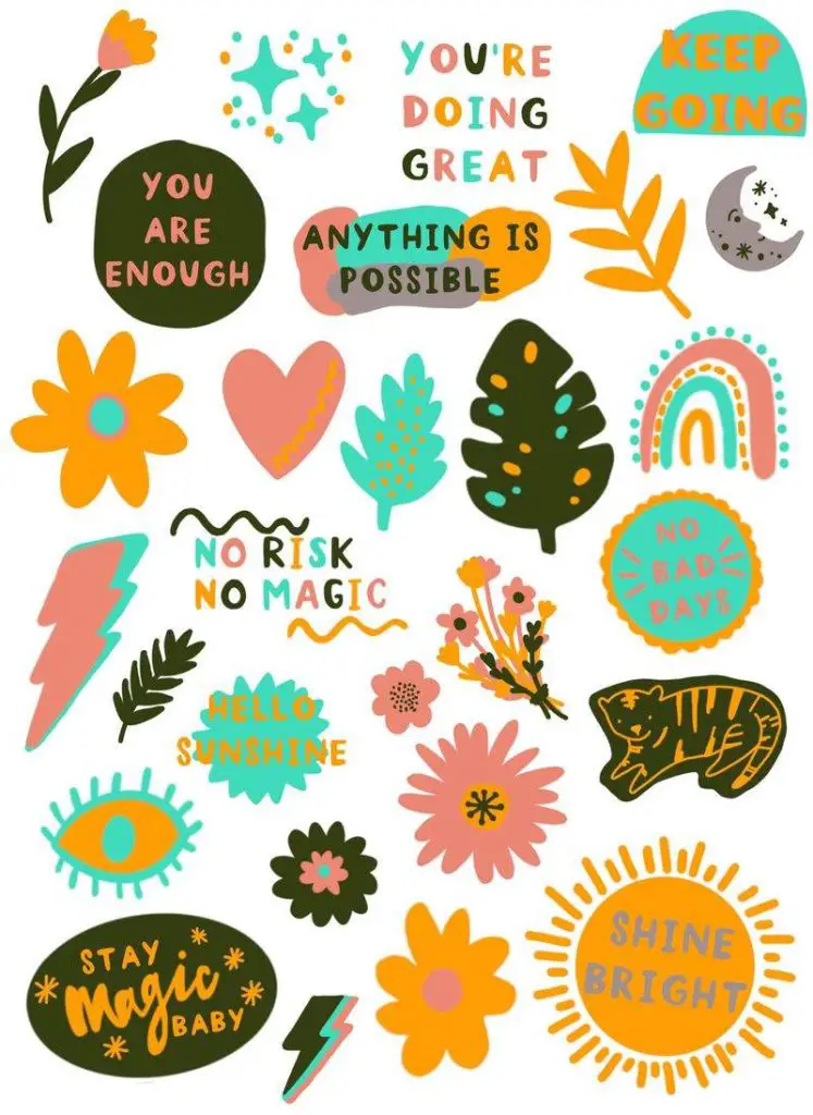 Cricut sticker ideas