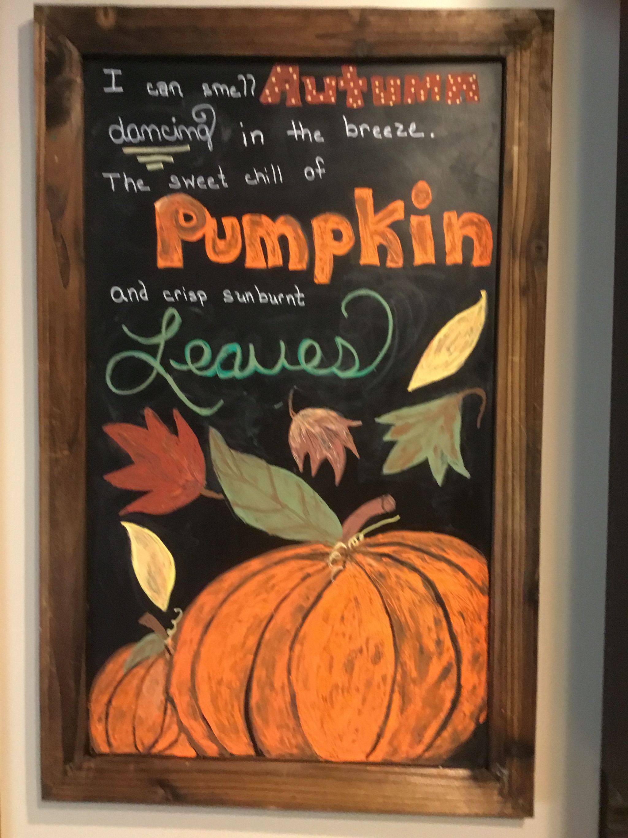 fall chalkboard ideas