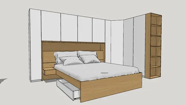 bed in closet ideas