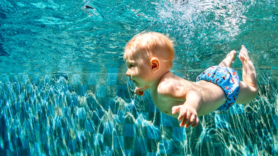 How to teach a baby to swim