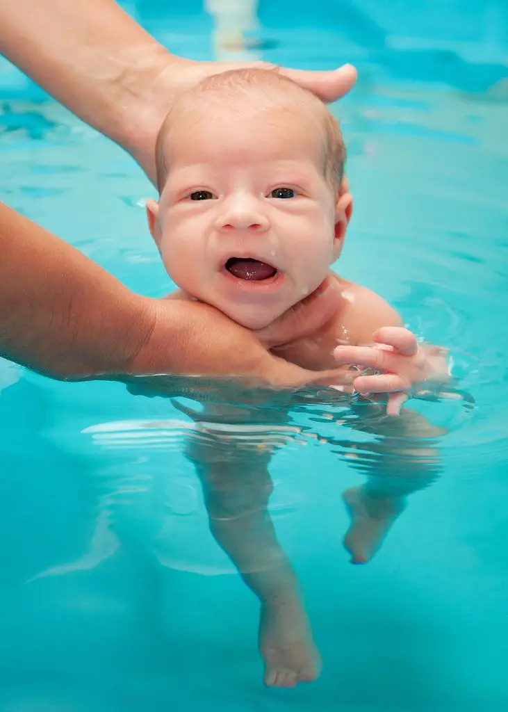 How to teach a baby to swim