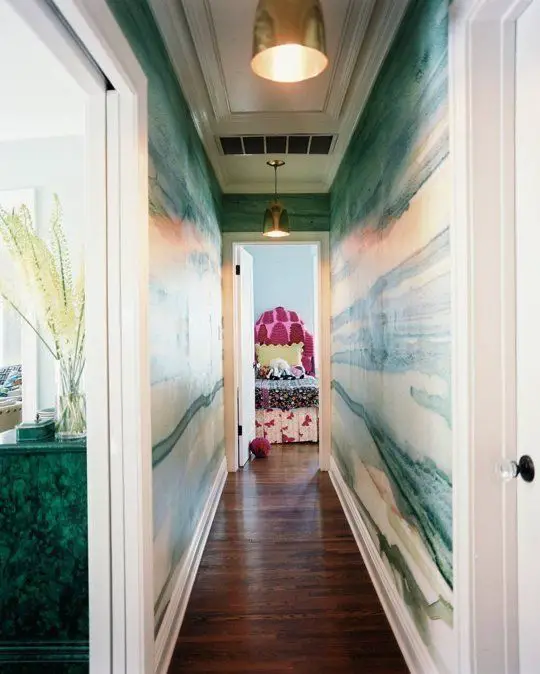 hallway wall decor idea